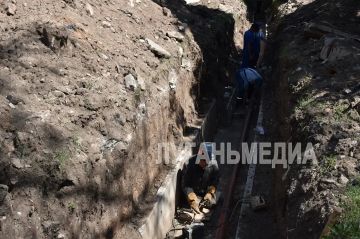 «Первомайсктепло» проводит ремонт участка теплотрассы, подающей тепло в детский сад «Солнышко»