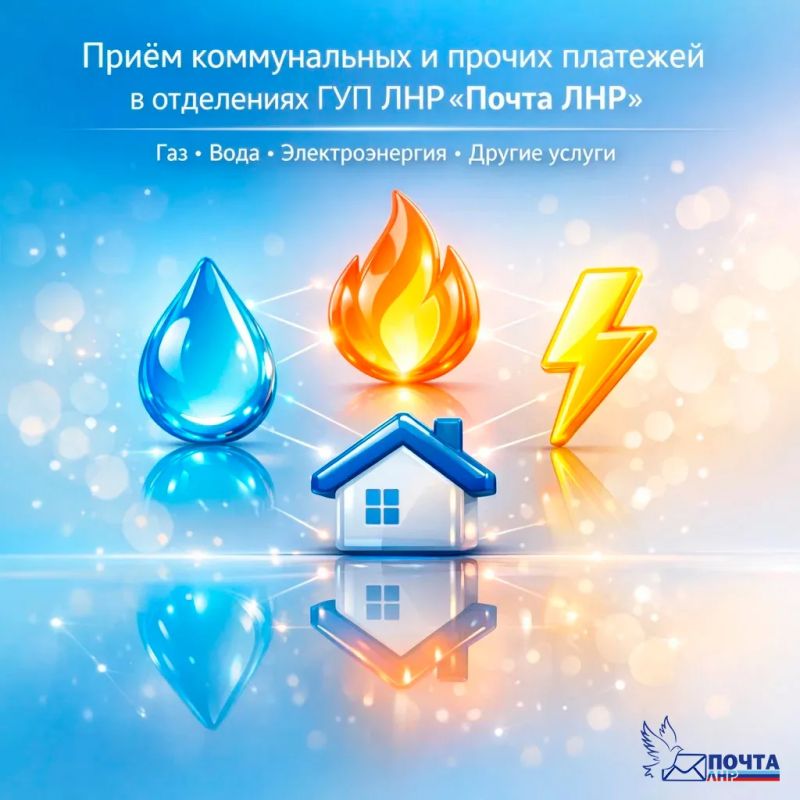 Оплачивайте коммунальные и другие услуги в отделениях Почты ЛНР — быстро и удобно!