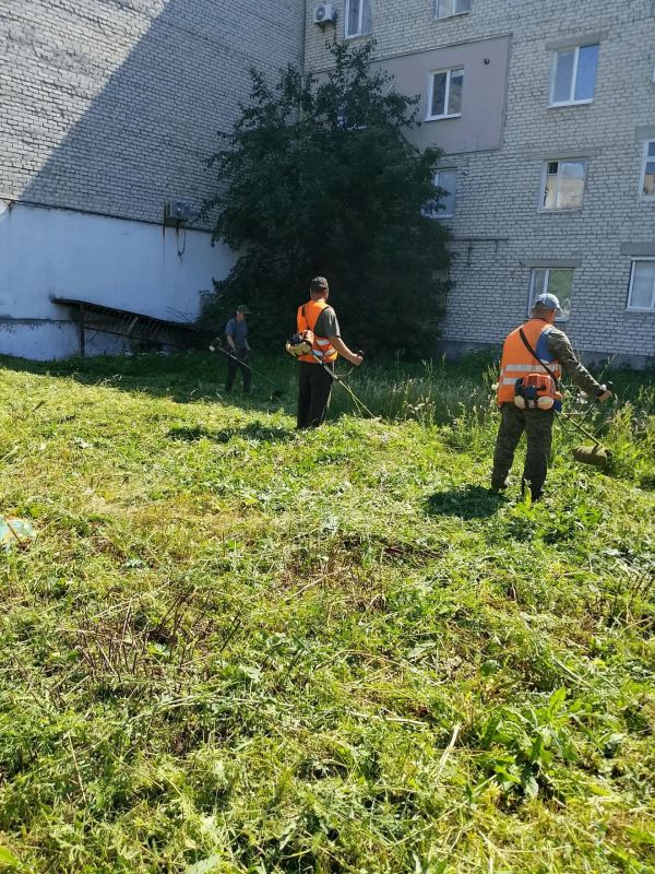 Благоустройство территорий городского округа продолжается Благоустройство территорий городского округа продолжается
