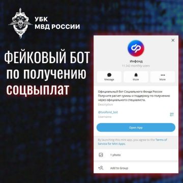 Злоумышленники распространяют фейковый Telegram-бот по получению социальных выплат