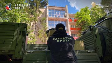 Молодёжка НФ ЛНР в деле!. Команда передала гуманитарную помощь для бойцов на передовую