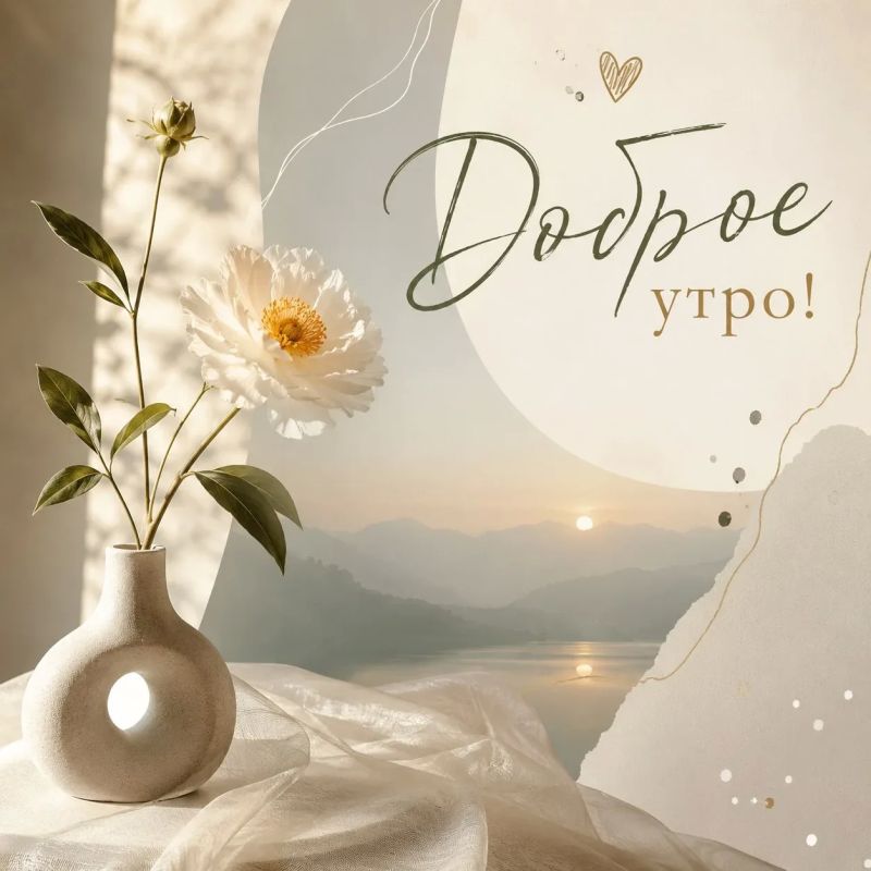 С добрым утром! Желаем, чтобы утренняя свежесть подарила Вам ясность ума и легкость на душе
