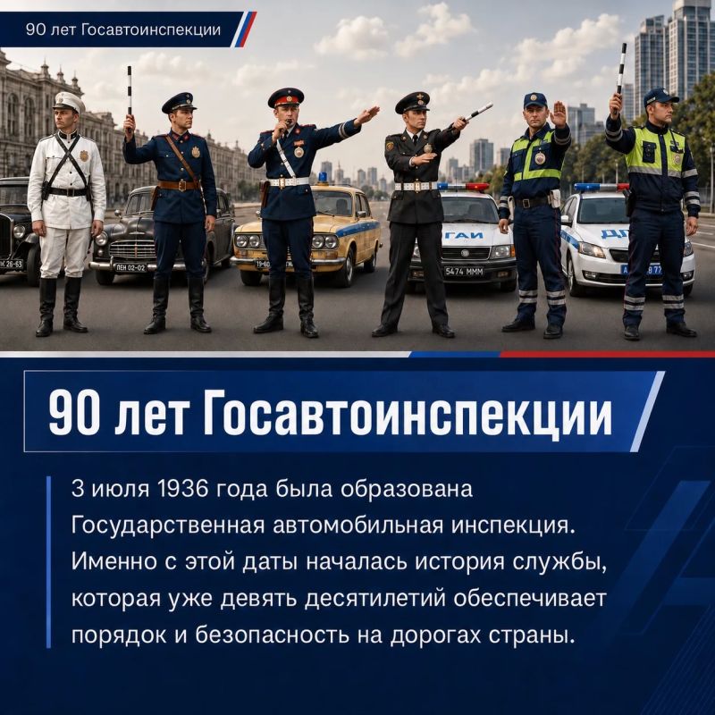 90 лет на страже безопасности дорожного движения