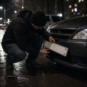 Пьяный житель Алчевска устроил охоту на автомобильные номера