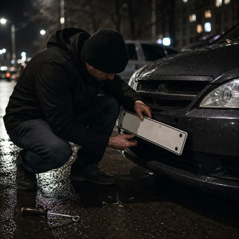 Пьяный житель Алчевска устроил охоту на автомобильные номера