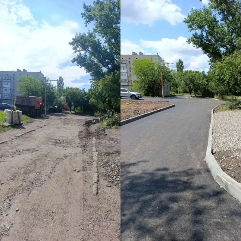 Продолжается планомерная работа по благоустройству общественных территорий и ремонту внутриквартальных дорог, чтобы жизнь в населенных пунктах округа становилась комфортнее Продолжается планомерная работа по благоустройству общественных территорий и ремонту внутриквартальных дорог, чтобы жизнь в населенных пунктах округа становилась комфортнее