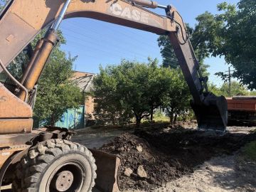 Ульяновские дорожники приступили к капитальному ремонту улицы Маяковского в Лутугино
