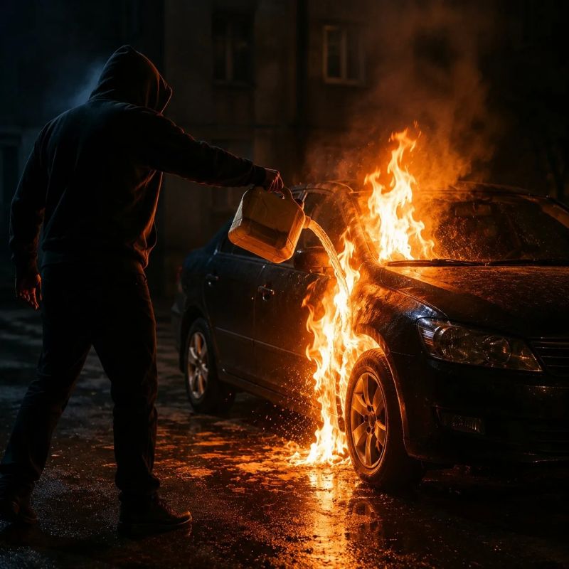 Житель ЛНР поджёг чужой автомобиль из-за ревности к жене