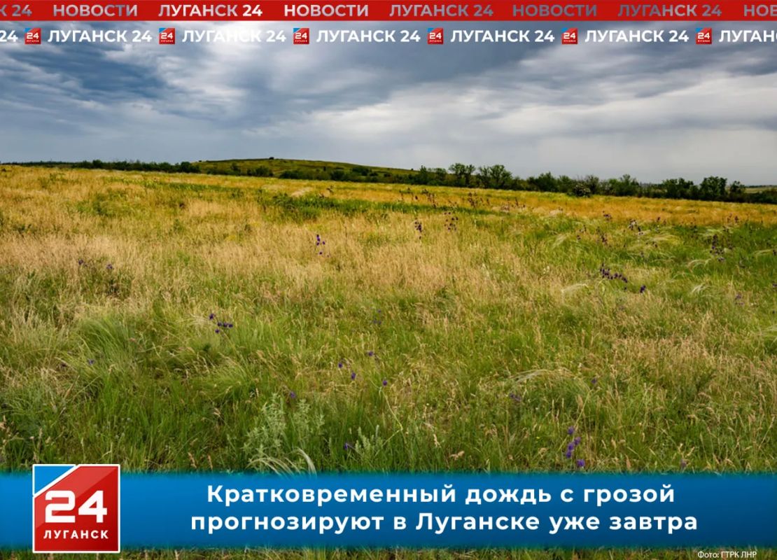 Кратковременный дождь с грозой прогнозируют в Луганске завтра, 14 июля
