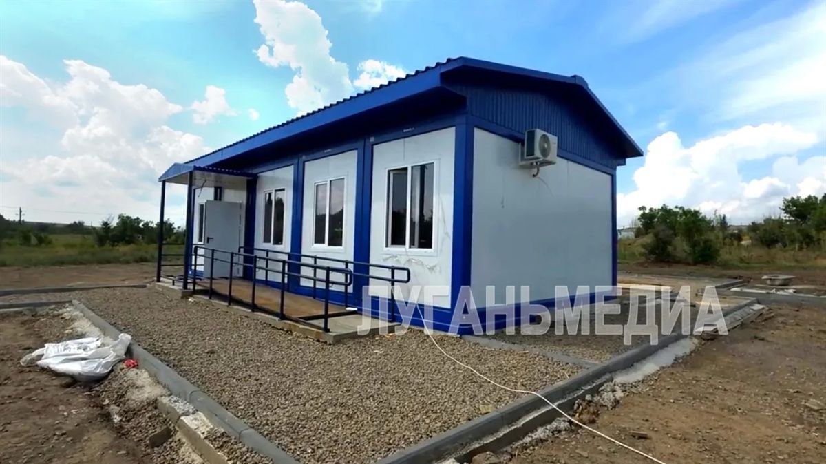 В селе Лесное продолжается строительство фельдшерского пункта