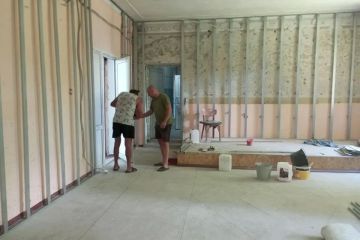 В селе Морозовка продолжается ремонт местного Дома культуры