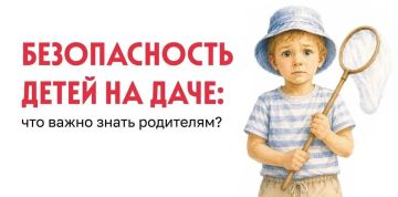 Дачный сезон традиционно становится временем активного отдыха для детей, поэтому родителям стоит заранее позаботиться о мерах предосторожности
