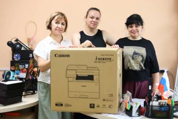 Администрация Лисичанска получила новые МФУ при поддержке Татарстана