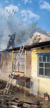 В селе Смелое спасатели потушили пожар на частном подворье