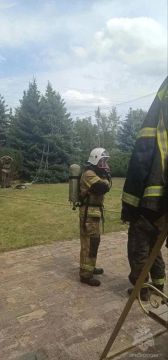 Дачный дом загорелся в садовом товариществе «Зелёная поляна»