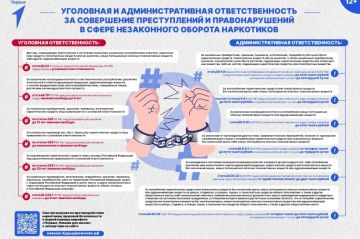 Уголовная и административная ответственность за совершение преступлений и правонарушений в сфере незаконного оборота наркотиков