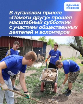 В луганском приюте «Помоги другу» прошел масштабный субботник с участием общественных деятелей и волонтеров