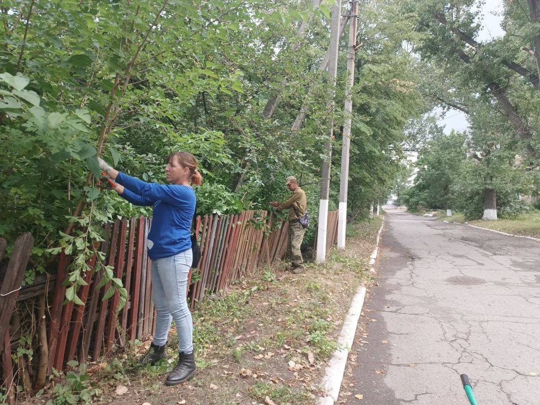 На территории отдела по обеспечению жизнедеятельности пгт Комиссаровка организована и проведена работа по вырезанию поросли деревьев по улице Гоголя в районе домов № 3, 5, 7, 9 На территории отдела по обеспечению жизнедеятельности пгт Комиссаровка организована и проведена работа по вырезанию поросли деревьев по улице Гоголя в районе домов № 3, 5, 7, 9