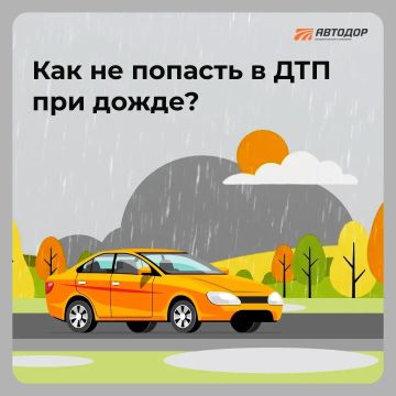 Как не попасть в ДТП при дожде?