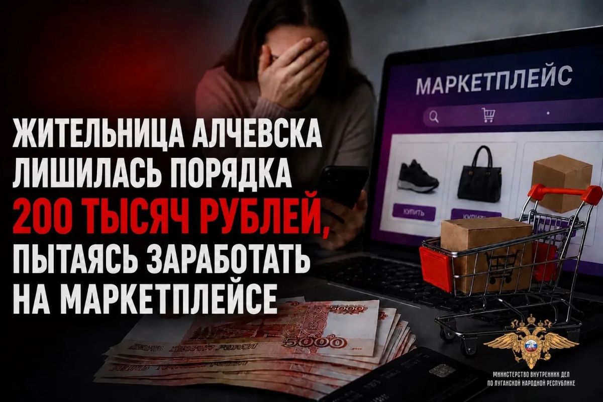 Жительница Алчевска лишилась порядка 200 тысяч рублей, пытаясь заработать на маркетплейсе