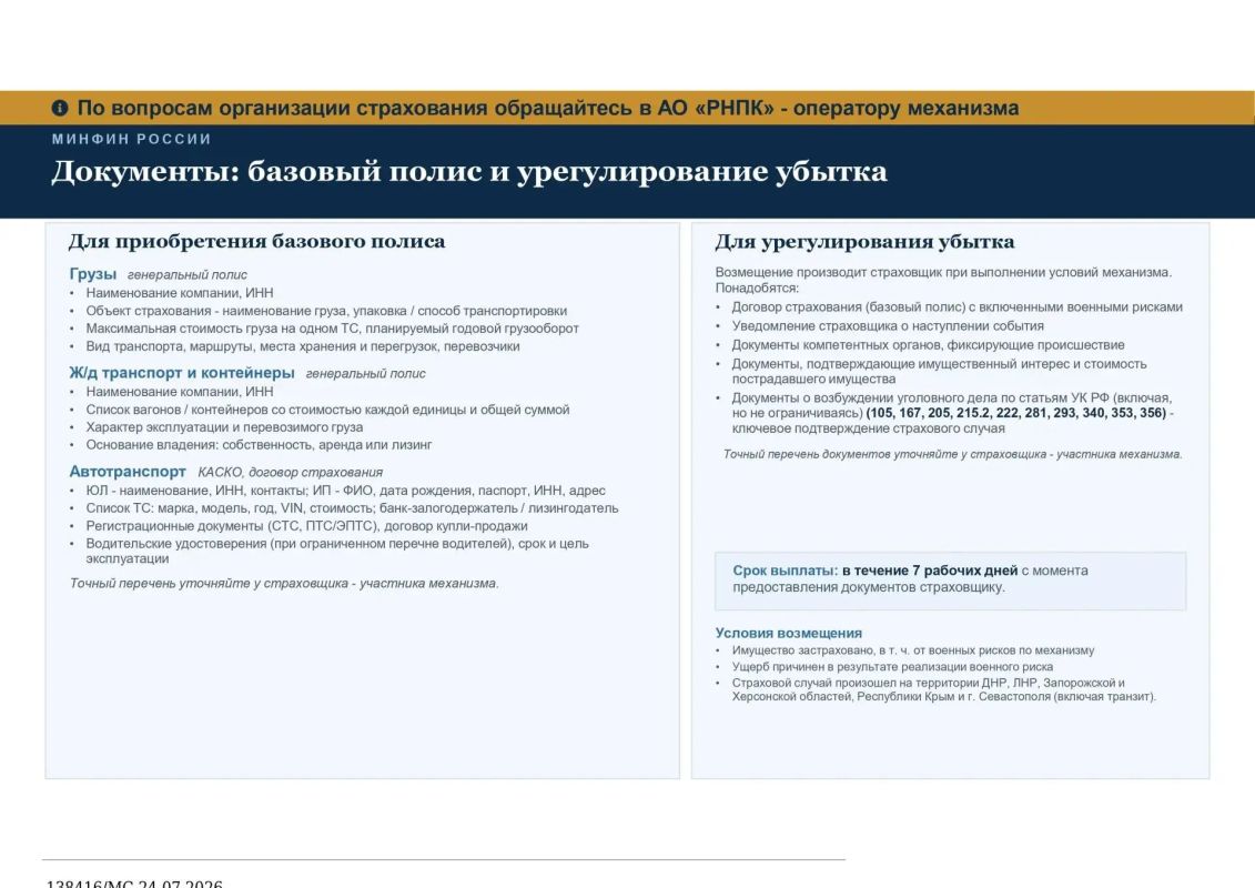 Механизм страхования с государственной поддержкой рисков причинения вреда имуществу вследствие диверсий, террористических актов применения вооружения и военной техники Механизм страхования с государственной поддержкой рисков причинения вреда имуществу вследствие диверсий, террористических актов применения вооружения и военной техники