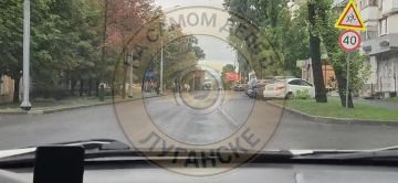 На улице Курчатова в Луганске отремонтировали дорогу