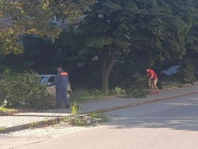 Коммунальными службами проведены работы на территории города Коммунальными службами проведены работы на территории города