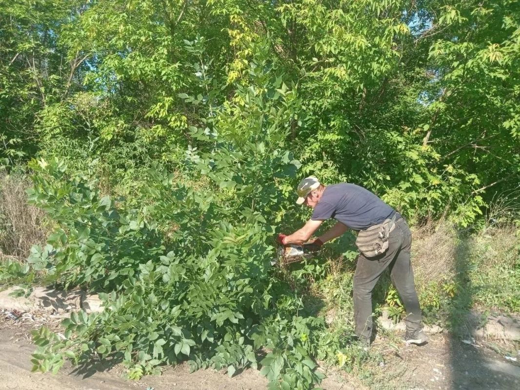 Коммунальными службами проведены работы на территории города Коммунальными службами проведены работы на территории города