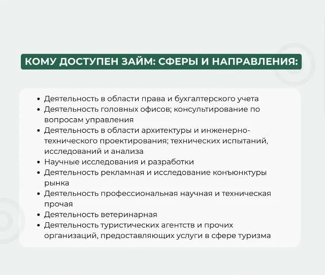 Льготный займ «Социальный»