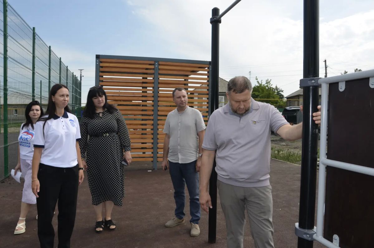 В посёлке Успенка появилась новая спортивная площадка по Народной программе В посёлке Успенка появилась новая спортивная площадка по Народной программе