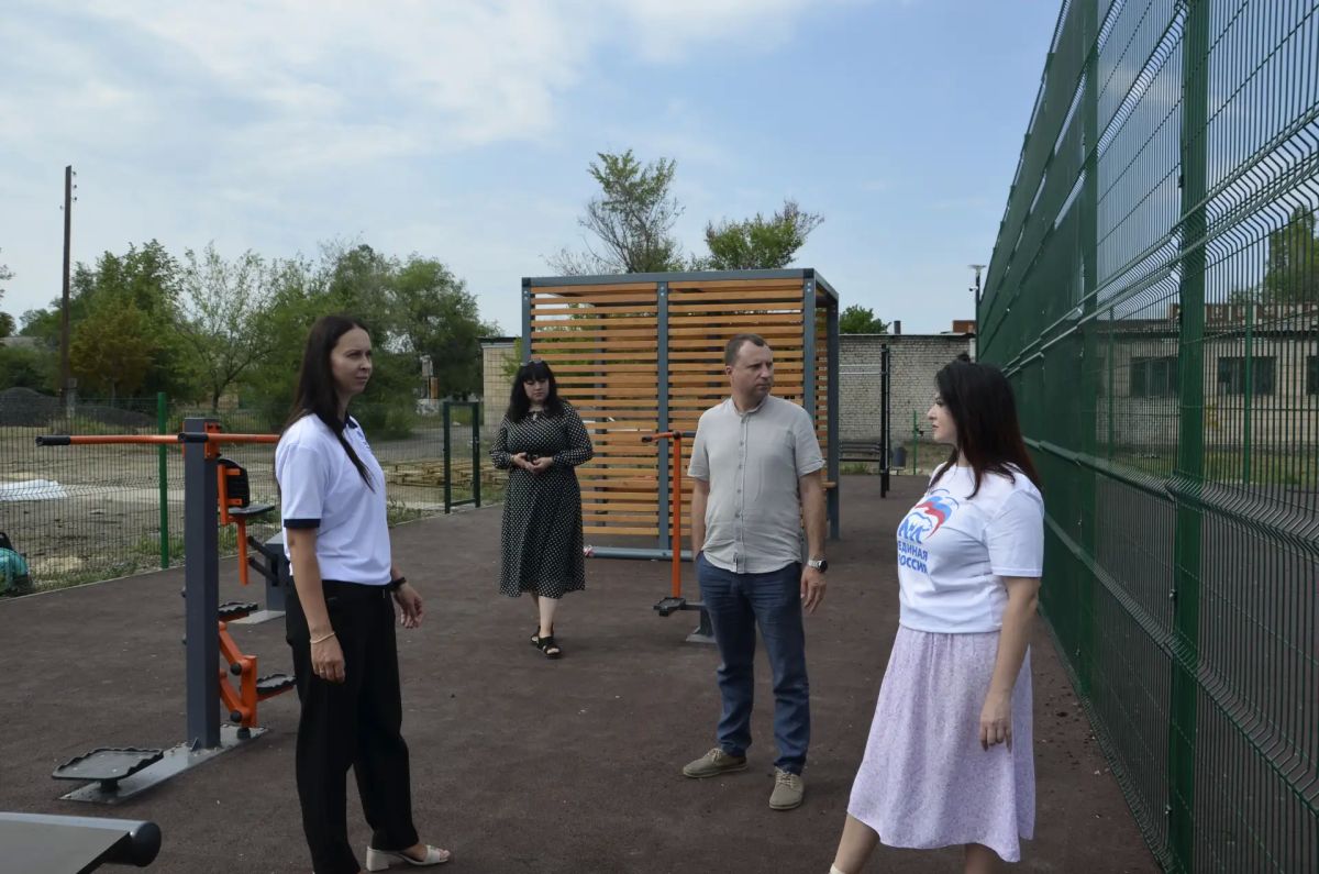 В посёлке Успенка появилась новая спортивная площадка по Народной программе В посёлке Успенка появилась новая спортивная площадка по Народной программе
