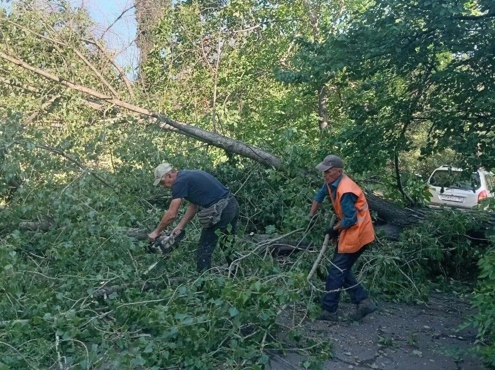Коммунальными службами проведены работы на территории города Коммунальными службами проведены работы на территории города