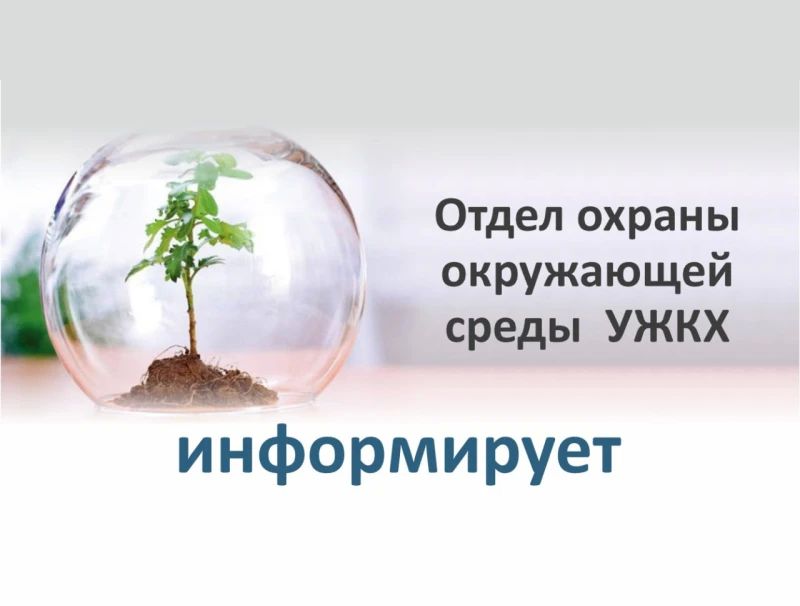 Отдел охраны окружающей среды УЖКХ информирует: