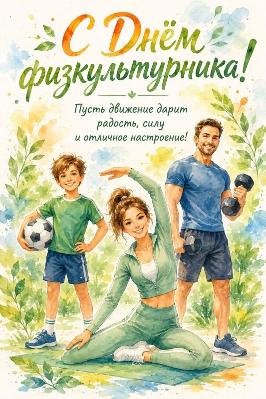 Поздравляем с Днём физкультурника!