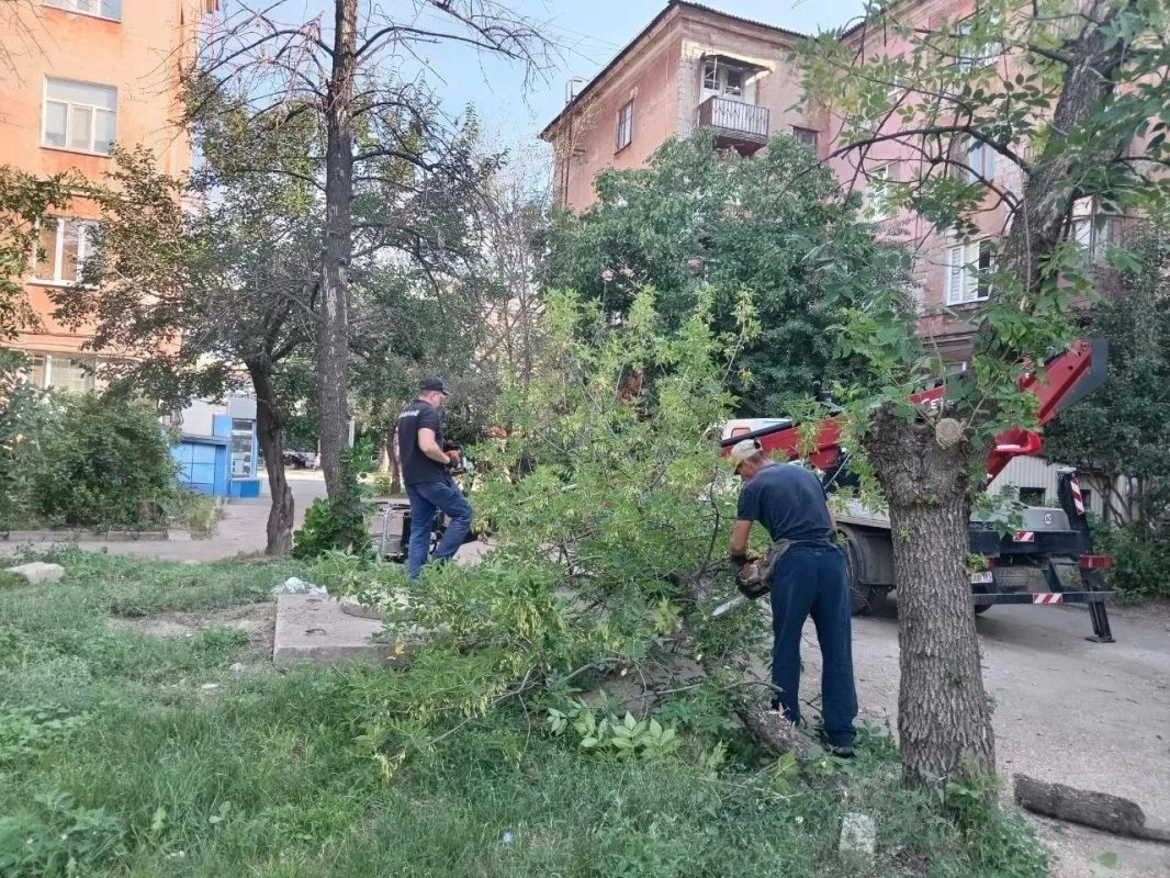 Коммунальными службами проведены работы на территории города Коммунальными службами проведены работы на территории города