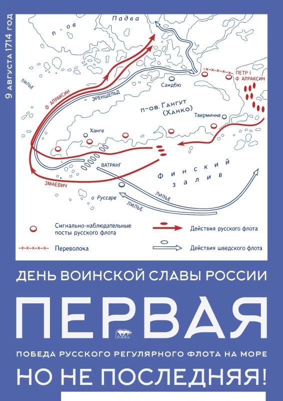 Светлана Алёшина: День воинской славы. 312 лет назад, 9 августа 1714 года, у мыса Гангут родилась морская слава России Светлана Алёшина: День воинской славы. 312 лет назад, 9 августа 1714 года, у мыса Гангут родилась морская слава России