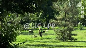 Коммунальщики Луганска готовят парк Горького к юбилею - 90-летию