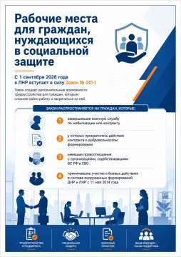 Рабочие места для тех, кто особенно нуждается в поддержке