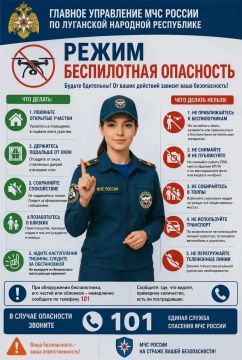 ГУ МЧС России по ЛНР напоминает правила поведения при атаке БПЛА: