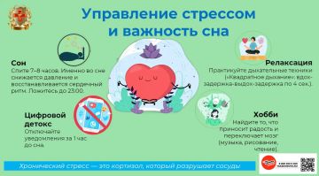 Неделя профилактики сердечно-сосудистых заболеваний: управляем стрессом и налаживаем сон!