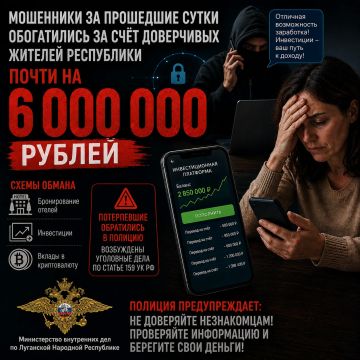 Мошенники за прошедшие сутки обогатились за счёт доверчивых жителей республики почти на 6 миллионов рублей