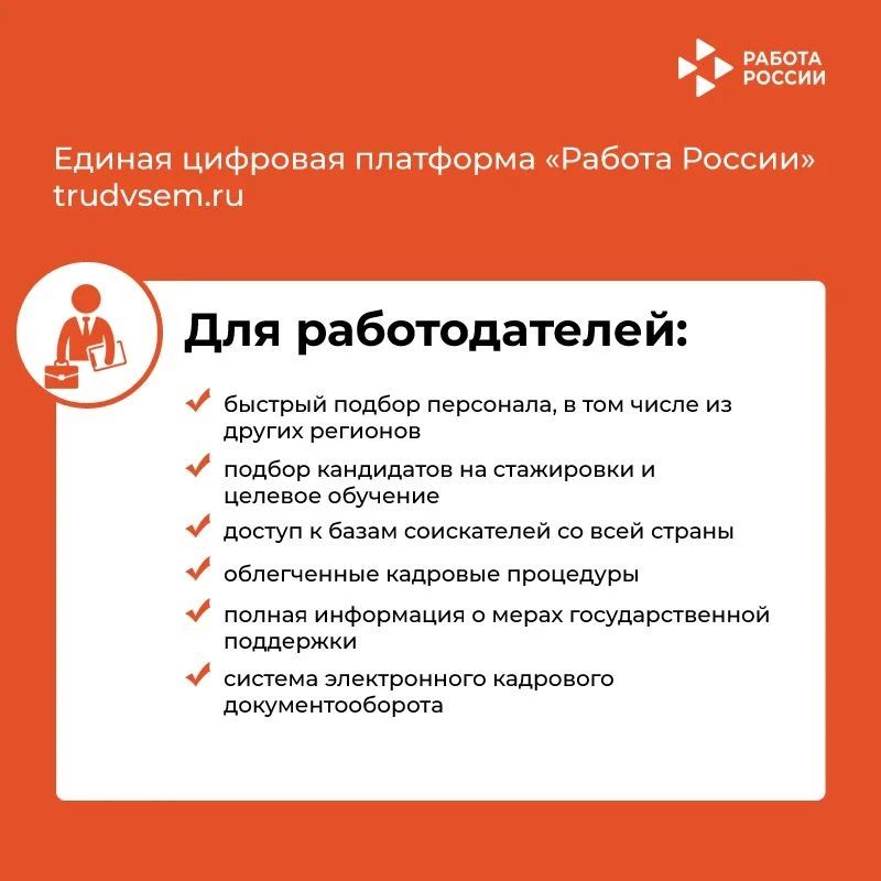 Основные возможности цифровой платформы «Работа России» Основные возможности цифровой платформы «Работа России»