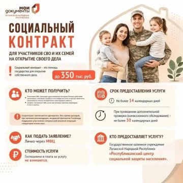 Социальный контракт через МФЦ ЛНР: коротко и по существу