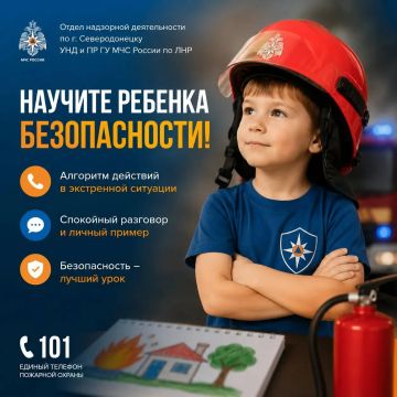 Отдел надзорной деятельности и профилактической работы по городу Северодонецку УНД и ПР ГУ МЧС России по ЛНР напоминает: