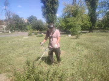 В пгт Фащевка состоялся субботник, организованный в рамках республиканской акции «Чистый четверг»