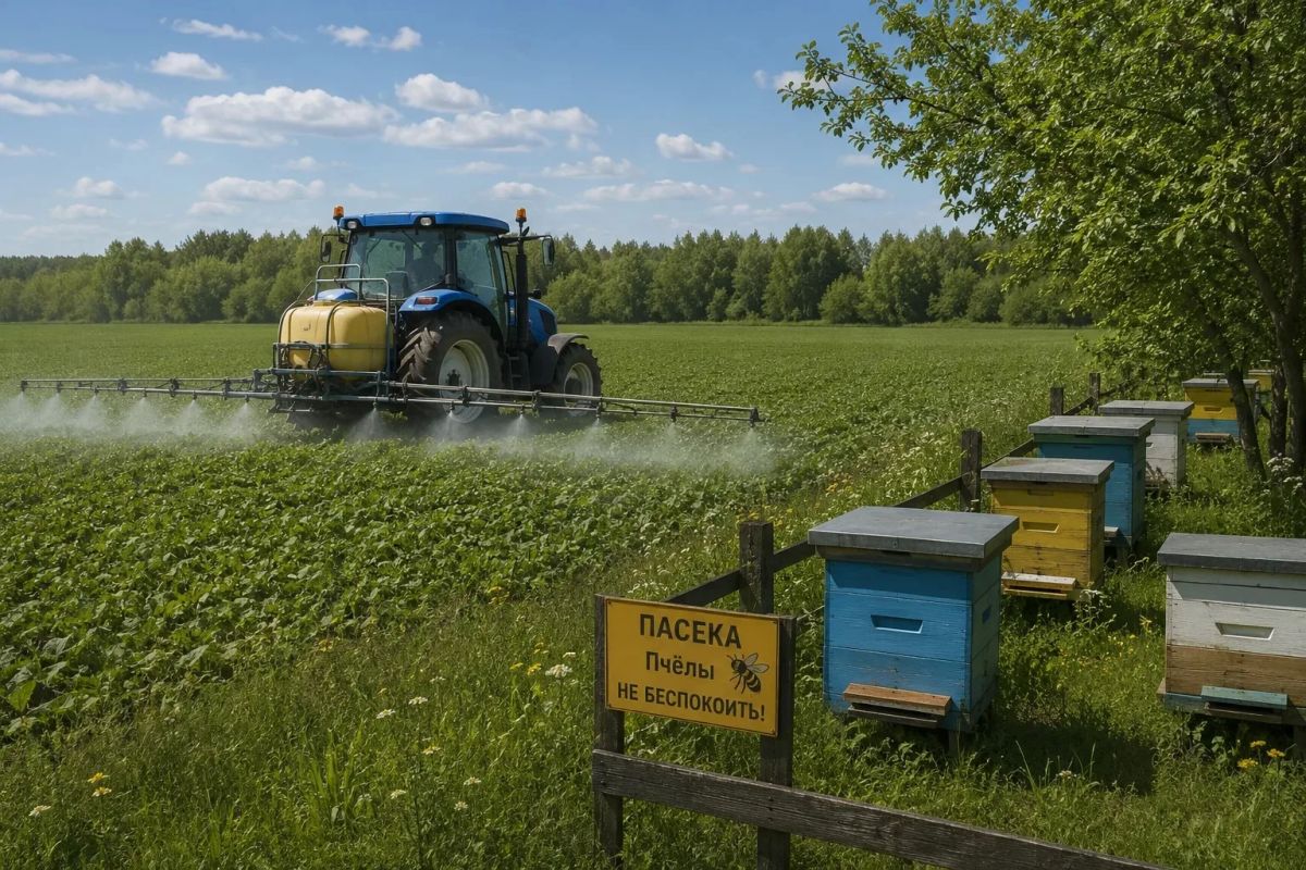 Россельхознадзор напоминает пчеловодам и аграриям о скоординированных действиях для защиты пчел от отравления пестицидами