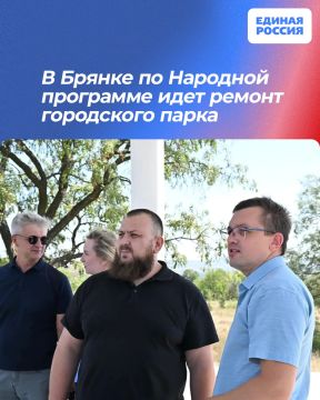 В Брянке по Народной программе идет ремонт городского парка