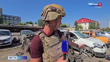Ночью ВСУ атаковали автостоянку на Оборонной в Луганске