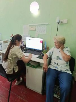 Состоялся выездной приём специалистов Славяносербской ЦРБ в Лотиковской амбулатории