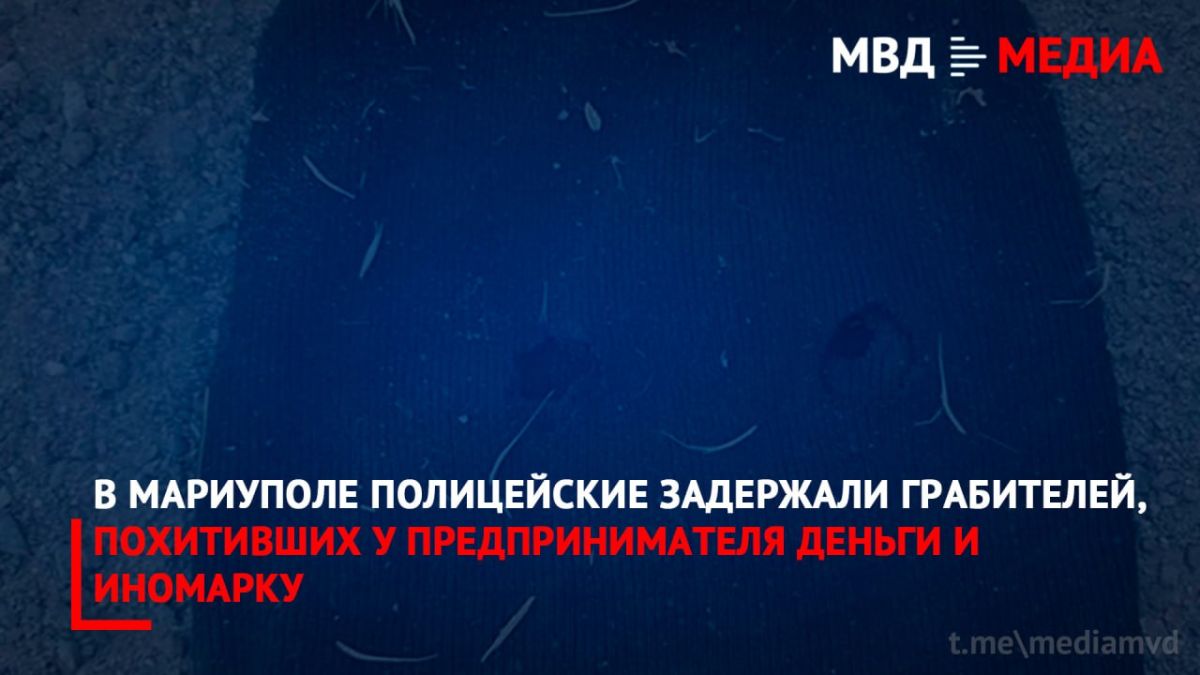 В Мариуполе полицейские задержали грабителей, похитивших у предпринимателя деньги и иномарку
